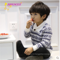 factory printing button lapel sweater Knitwear shirt for boy